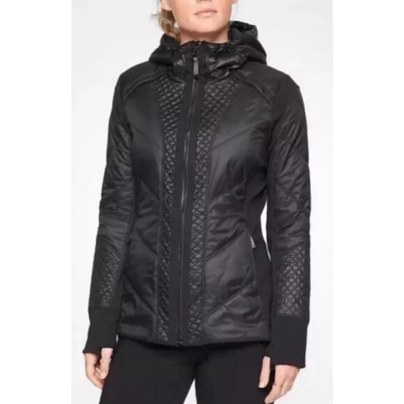athleta rock ridge prima loft jacket zip black XS - Picture 1 of 7